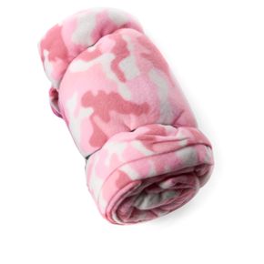 Fleece  +50Â°F Rectangular Sleeping Bag Pink Camouflage By TexSport
