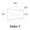 Zephyr 2 lightweight 2 person Tent - By Alps Mountaineering